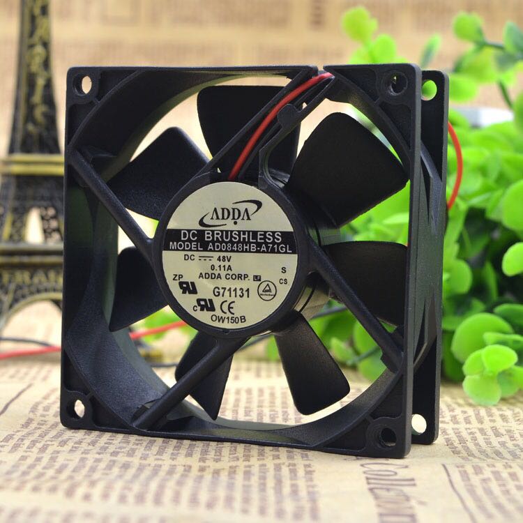 ADDA AD0848HB-A71GL 8025 80*80*25mm 8cm DC 48V 0.11A server inverter axial cooling fan