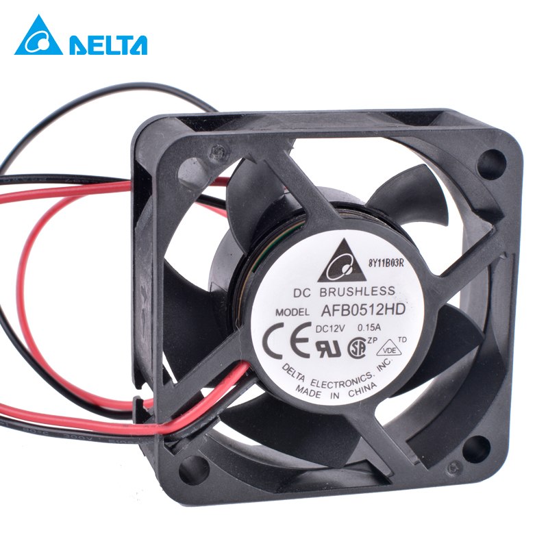 DELTA AFB0512HD 5cm 12V 0.15A 2-wire double ball bearing large air volume cooling fan
