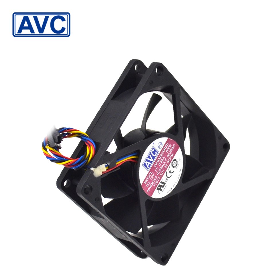 AVC DASA08R2U P002 AVC 80 0.60A 12V 4 wire 5P plug Cooling fan