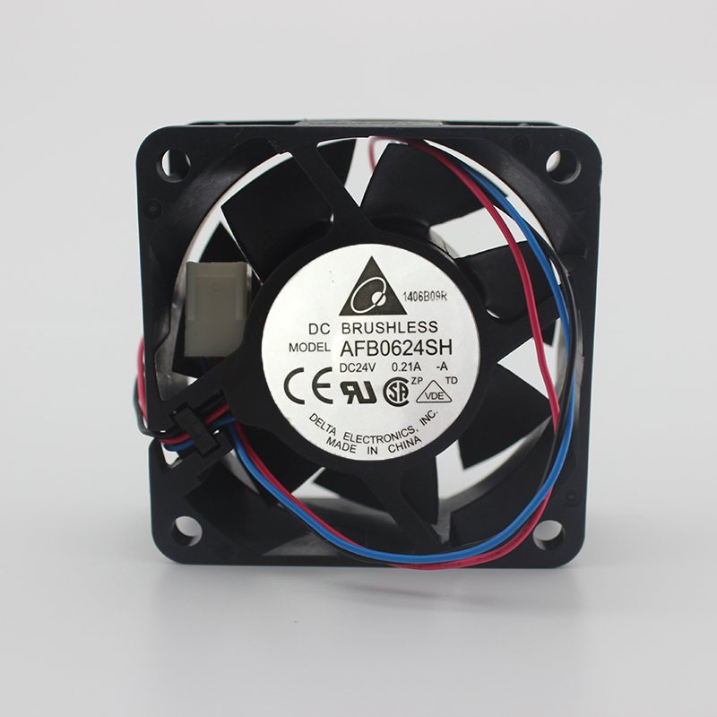 Delta AFB0624SH 24V 0.21A 6CM 2-wire inverter large air volume cooling fan