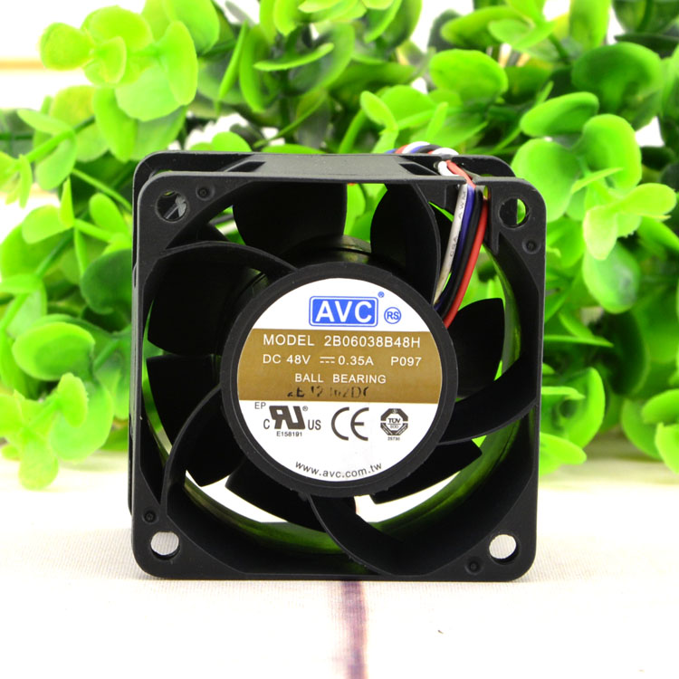 AVC 2B06038B48H DC48V 0.35A 6CM Double ball bearing cooling fan