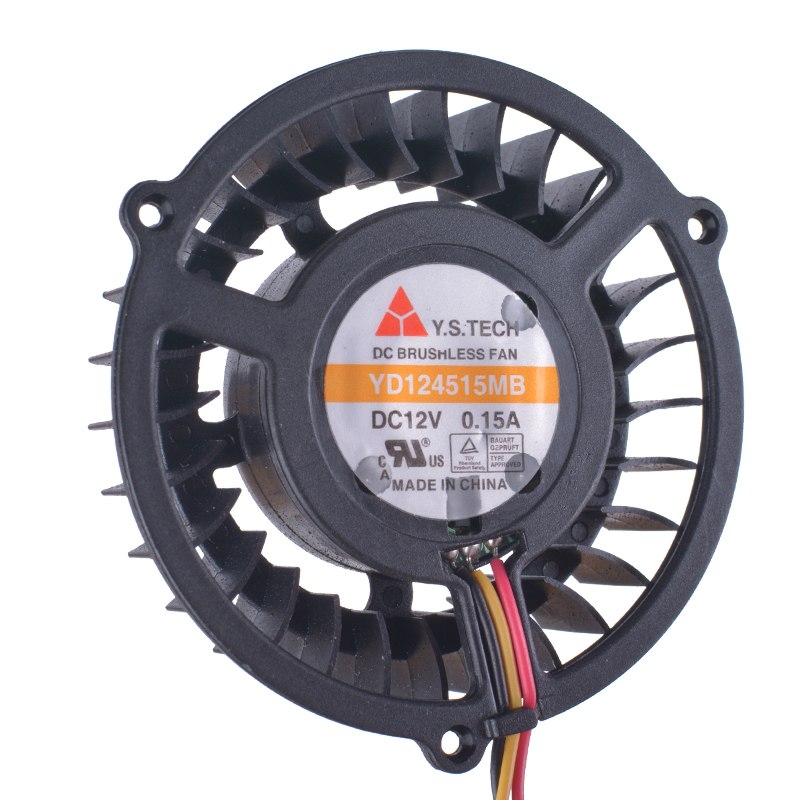 Y.S.TECH YD124515MB DC12V 0.15A DC Brushless fan