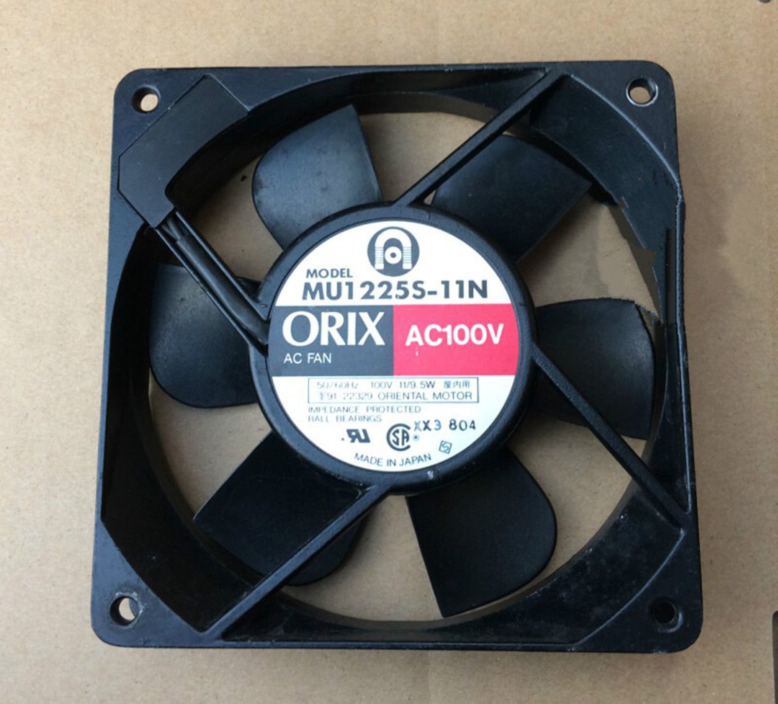 ORIX MU1225S-11N  AC100V 11/9.5W  AC  fan