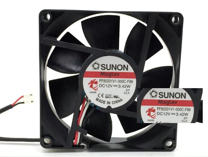 SUNON PF801V1-000C-F99 12V 3.42W  8cm 3 line with speed fan