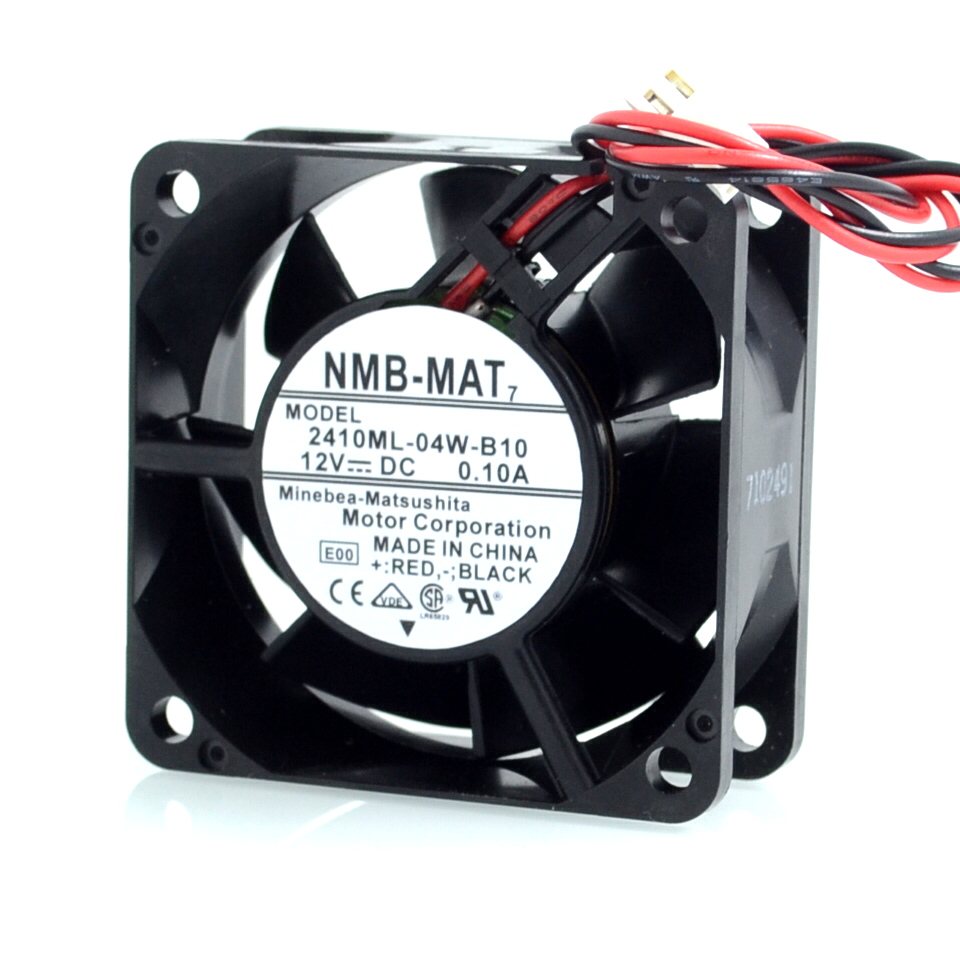 NMB-MAT7 2410ML-04W-B10 6CM 12V 0.10A dual ball bearing silent Cooling fan