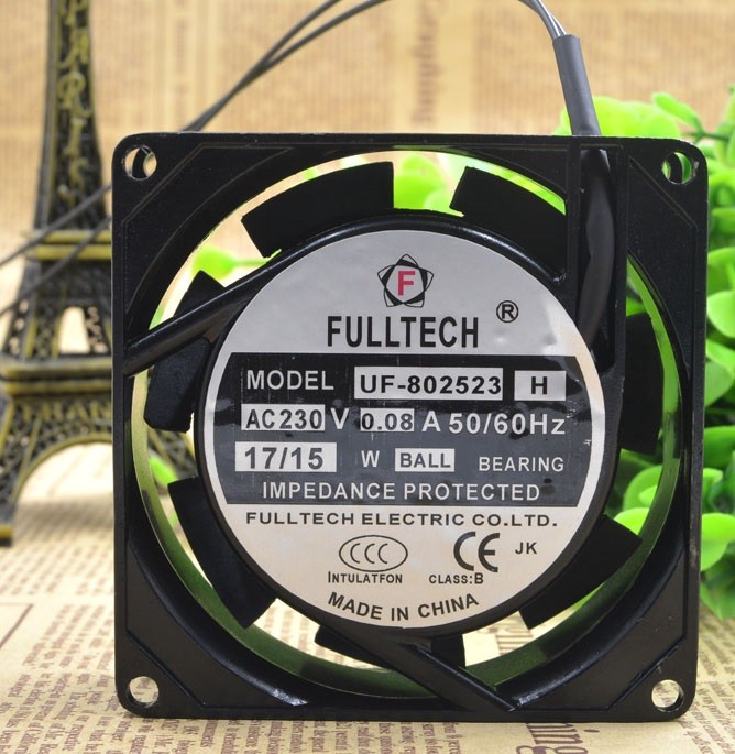 FULLTECH UF-802523H AC230V 0.08A 50/60Hz 17/15  cooling fan