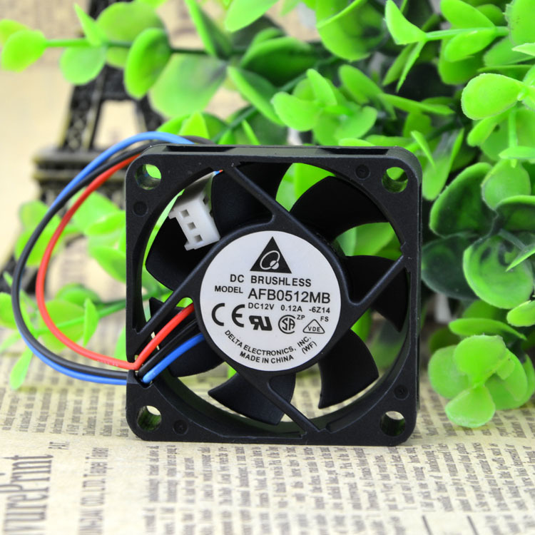 delta AFB0512MB 6Z14 DC12V 0.12A 5CM 3-line axial cooling fan