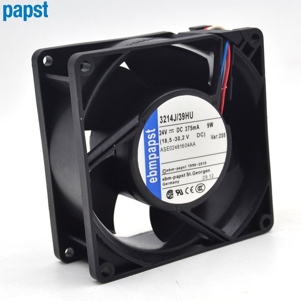 ebmpapst 3214J/39HU DC24V 9W 2-wire Server Square Cooling fan