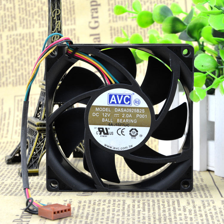 AVC DASA0925B2S 12V 2.0A 9CM 4-wire PWM temperature control fan