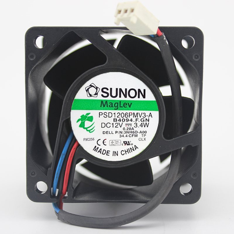 SUNON PSD1206PMV3-A DC12V 3.4W 0.28A 3line Server Cooling Fan