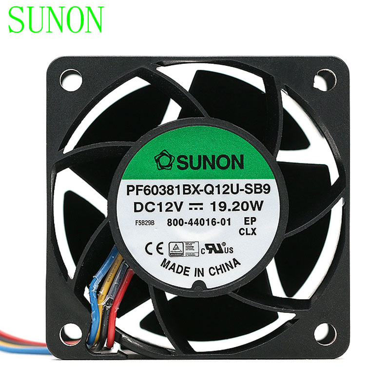 Sunon PF60381BX-Q12U-SB9 DC12V 19.W 1.6A 56DBA powerful axial cooling fan