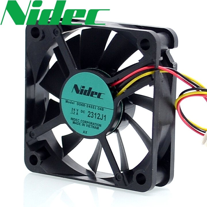 Nidec D06R-24SS1 0.12A 24V 60*60*15mm 3-wire inverter fan