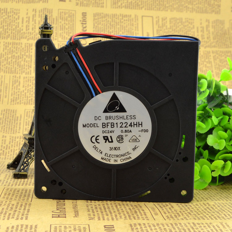 Delta BFB1224HH 24V0.80A 12CM turbo centrifugal double ball blower fan