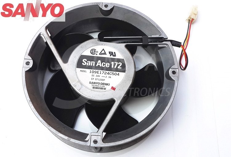 SANYO Blowers 109E1724C504 DC24V 2.3A server inverter axial cooling fan