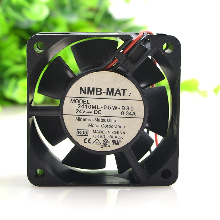 NMB 2410ML-05W-B80 24V 0.34A 6CM inverter cooling fan