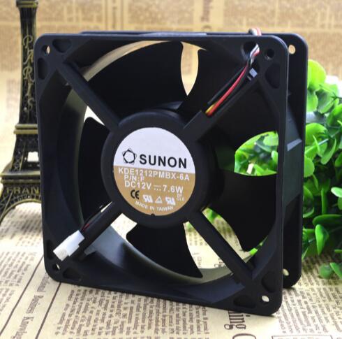 SUNON KDE1212PMBX-6A 12V 7.6W three line axial flow cabinet cooling fan