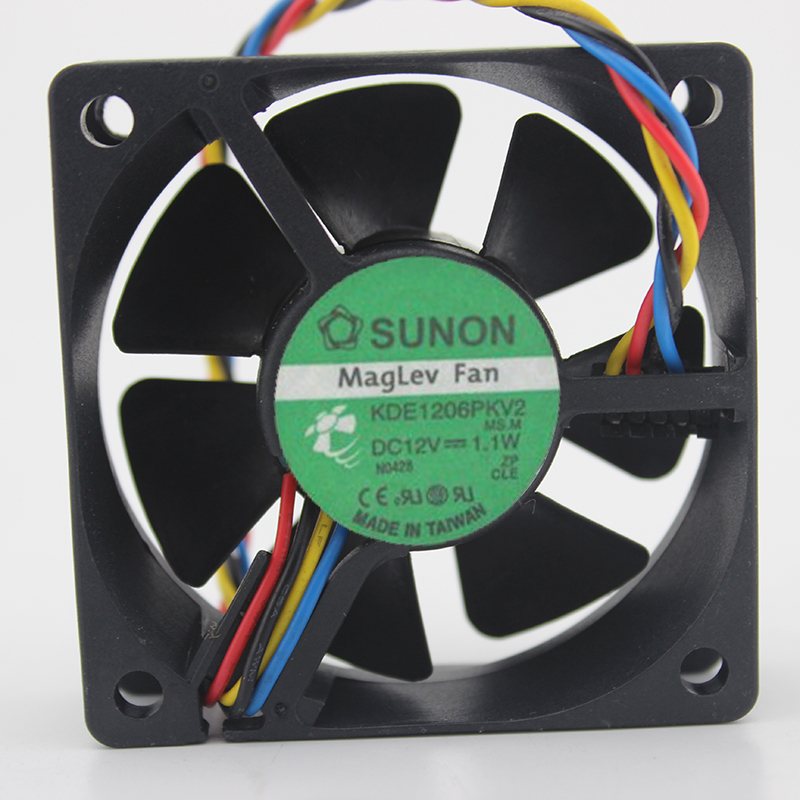 SUNON KDE1206PKV2 12V 1.1W 6CM 3-wire ultra-quiet fan