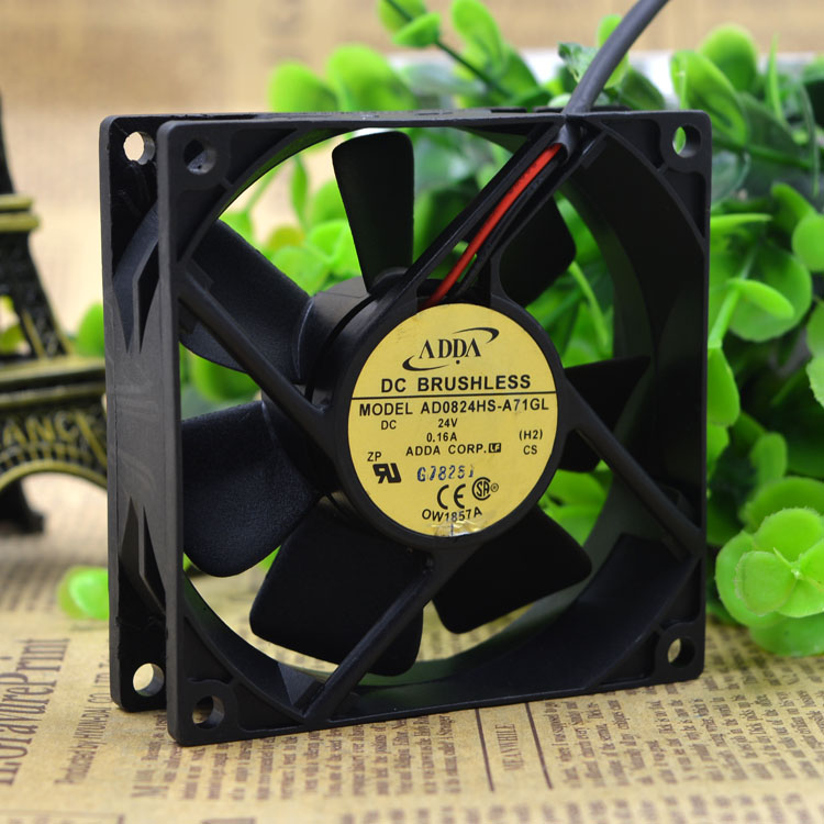 ADDA AD0824HS-A71GL DC24V  8CM 0.16A inverter cooling fan