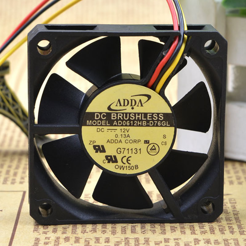 ADDA AD0612HB-D76GL DC12V 6CM 60*60*15mm 60mm DC brushless cooling fan