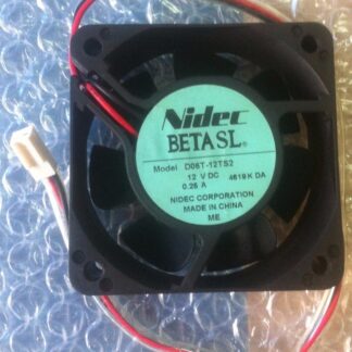 NIDEC D06T-12TS2 60*60*25mm DC12V 0.25A  2Wire Inverter Cooling Fan