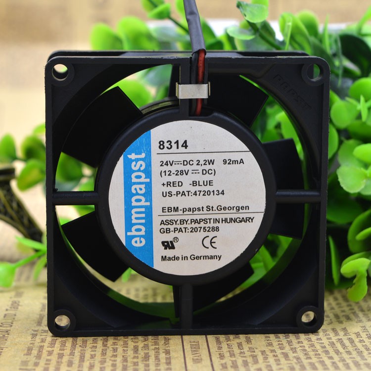 Ebmpapst   8314  24V  2.7W   8032   8CM   cooling    fan