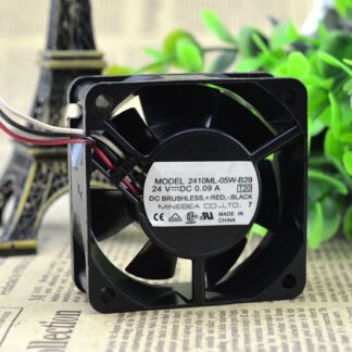 NMB 2410ML-05W-B29 24V 0.09A 60*60*25MM 3 wire cooling fan