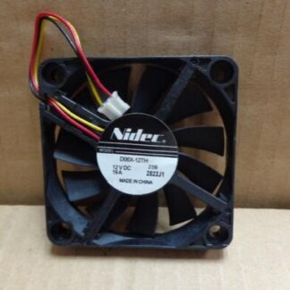 Nidec D06X-12TH DC12V 0.19A 6CM 60*60*10 3 Lines Double Ball Bearing High Rotary Cooling Fan