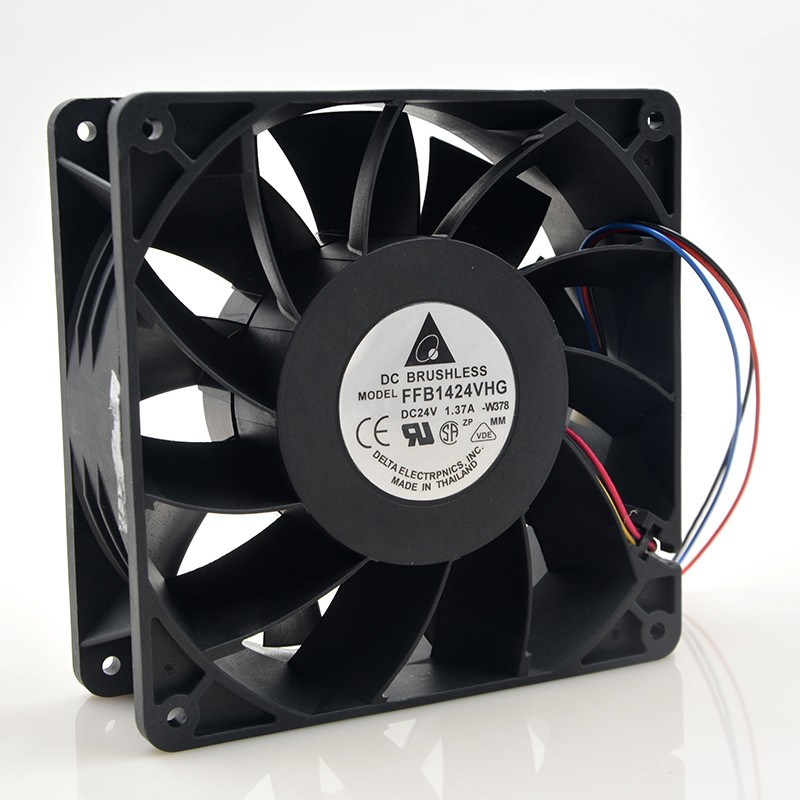 DELTA FFB1424VHG 14050 14CM 24V 1.37A fan case industrial cooling fan three-line wind