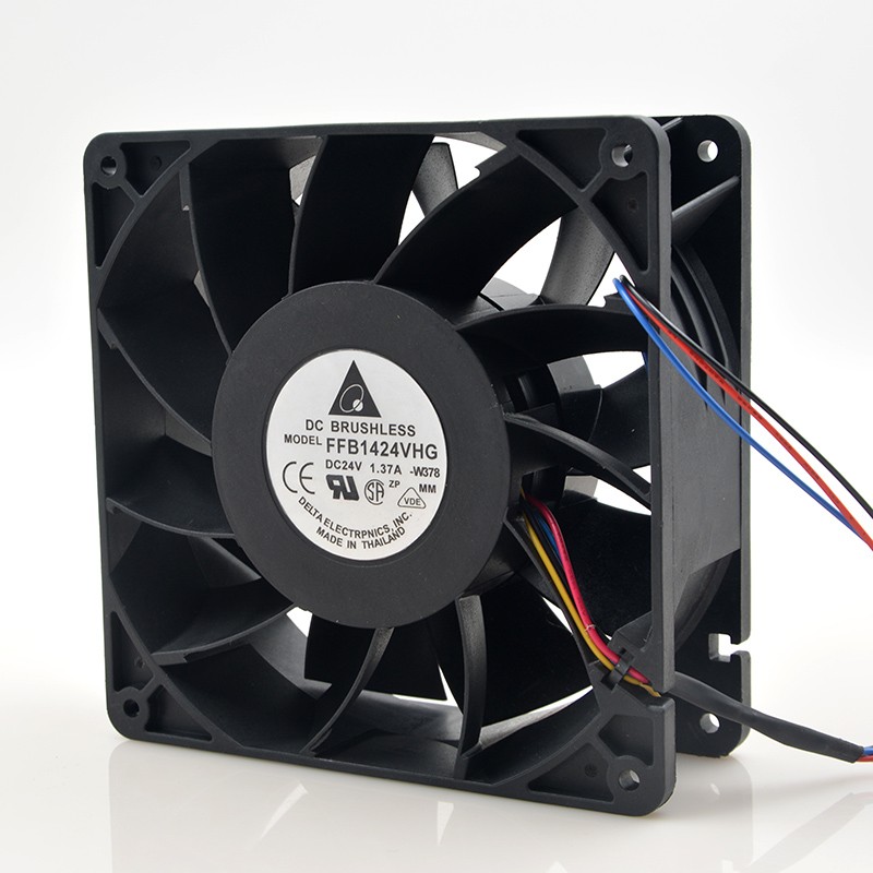 DELTA FFB1424VHG 14050 14CM 24V 1.37A fan case industrial cooling fan three-line wind
