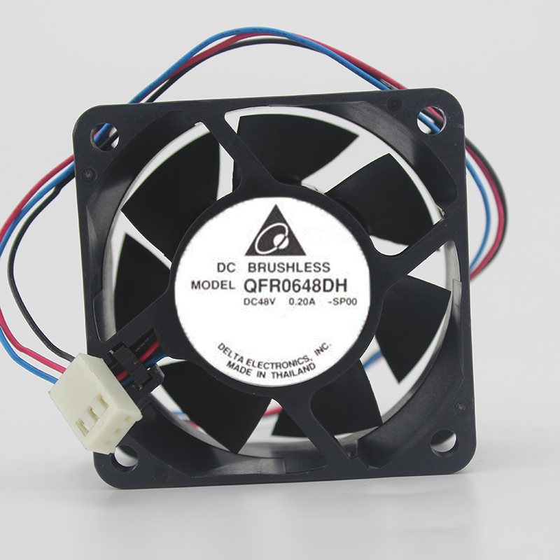 Delta QFR0648DH 48V 0.20A 6CM four-wire PWM cooling fan