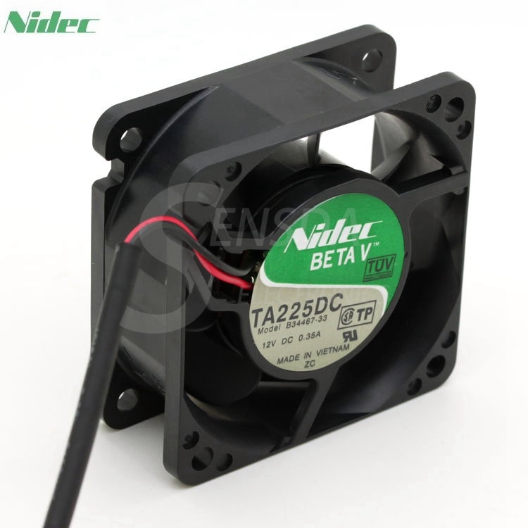 NIDEC TA225DC B34467-33 12V 0.35A 4.2W double ball bearing server inverter fan