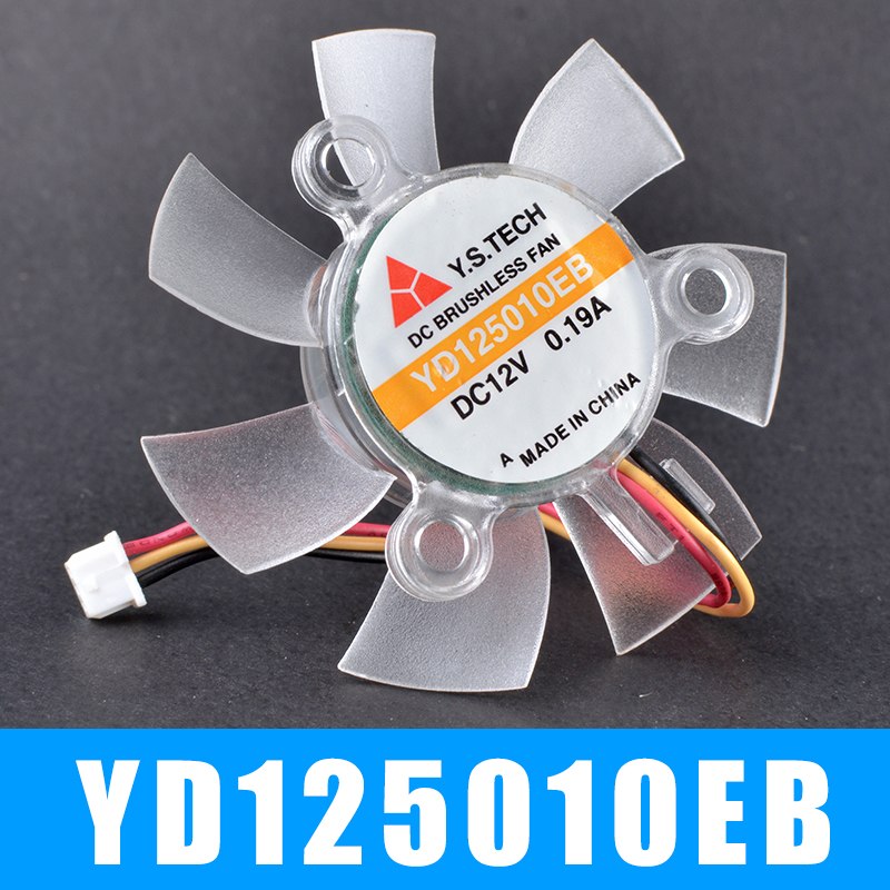 Y.S.TECH YD125010EB 12V 0.19A 3pin graphics cooling fan