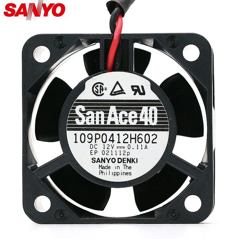 SANYO 109P0412H602 DC12V 4CM 0.11A server inverter cooling fan