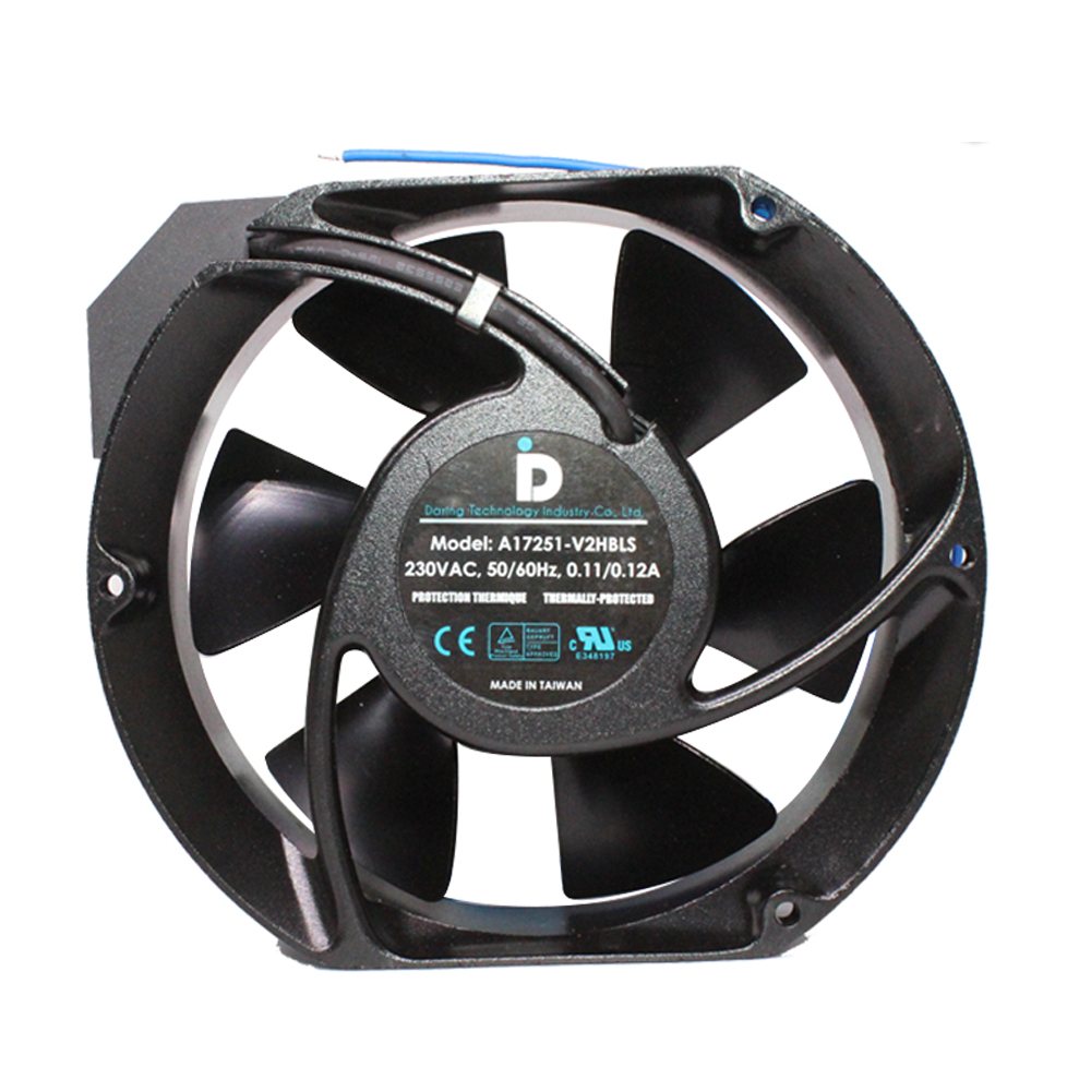 A17251-V2HBLS 230VAC 50/60Hz 0.11/0.12A Taiwan metal cooling fan