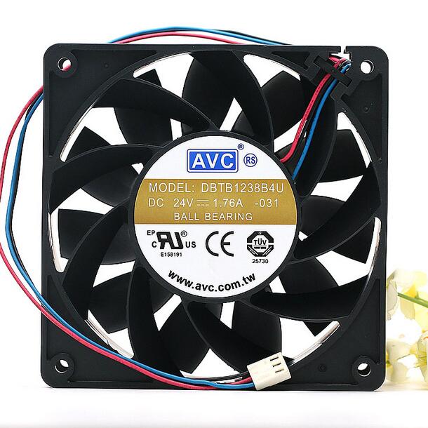 AVC DBTB1238B4U DC24V 1.76A 12CM  3-wires inverter cooling fan