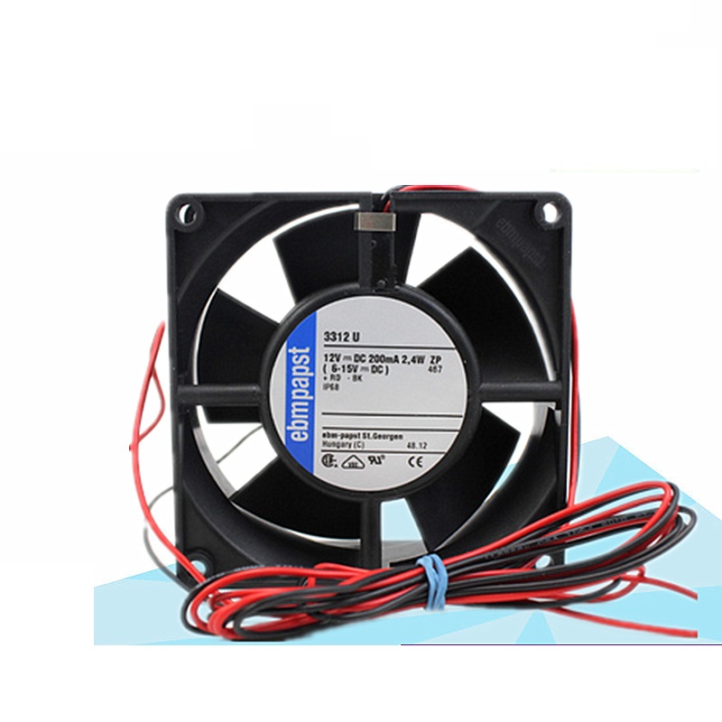 ebmpapst 3312U  DC12V 0.2A IP68 waterproof axial fan