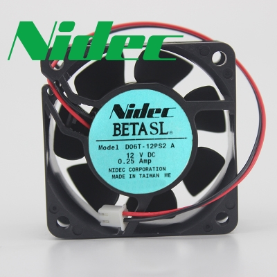 Nidec D06T-12PS2 DC12V 0.25A 6CM dual ball bearing cooling fan