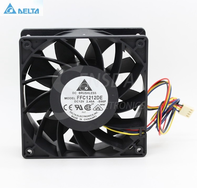 Delta FFC1212DE -S96P 12CM DC12V 2.4A industrial server inverter power supply cooling fans