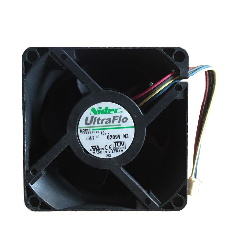 Nidec T70E12BUA5-07 DC 12V 1.33A server cooling fan