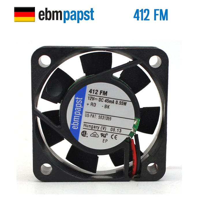 EBMPAPST 412FM 12V 0.045A 0.55W  cooling fan