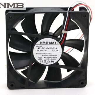 NMB 4710KL-04W-B59 12V 0.72A  120*120*25MM 3 line to stop alarm fan