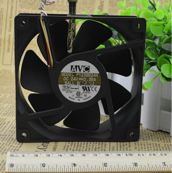 AVC P1238B24H 12CM 120*120*38 24V 0.35A four wire inverter dual ball fan