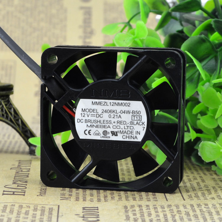 NMB 12NM002 2406KL-04W-B50 12V 0.21A 6CM T13 DC BRUSHLESS fan