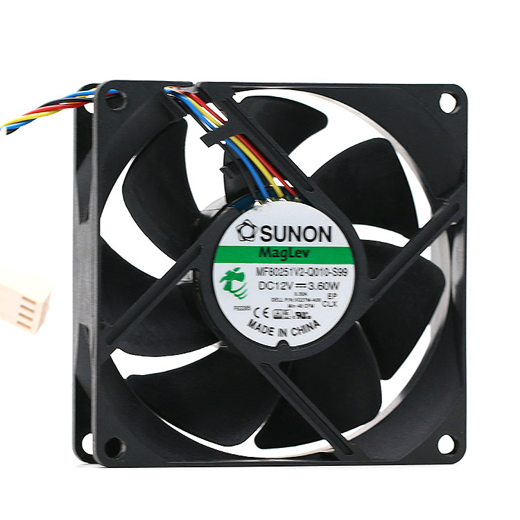 SUNON MF80251V2-Q010-S99 DC12V 3.60W 4-wire Server Square Cooling Fan
