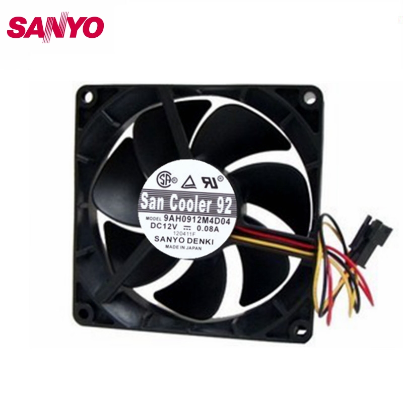 SANYO 9AH0912M4D049CM 12V 0.08A silent cooling fan