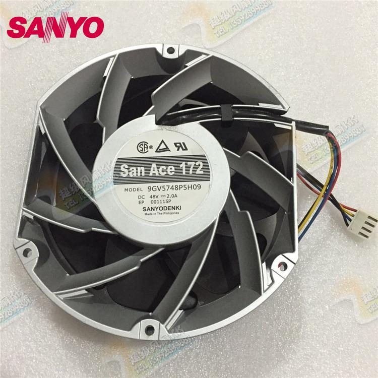 SANYO 9GV5748P5H09 170*170*50mm 48V Inverter control equipment fan