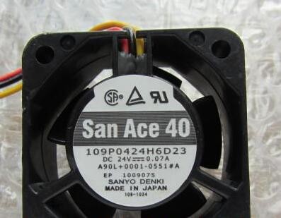 Sanyo 109P0424H6D23 24V 0.07A 4cm cooling fan