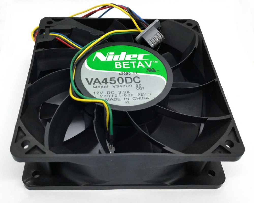 Nidec VA450DC V34809-90 12CM 12V 3.3A violence mining machine Computer Server cooling fan