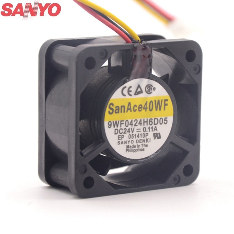 Sanyo 9WF0424H6D05 DC24V 0.11A 3-P axial cooling fan