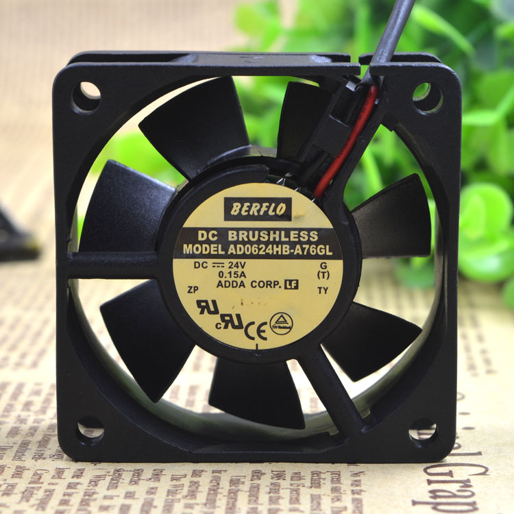 ADDA AD0624HB-A76GL DC24V 0.15A 2line 6cm inverter cooling fan